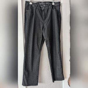 Basic Editions Women's Black Denim Jeans 16 Plus Size